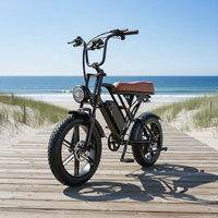 Vélo de montagne électrique G60 UK avec moteur arrière sans balais, batterie lithium 48V, pneus larges étanches, haute vitesse, stock US