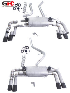 Audi <span class=keywords><strong>Q3</strong></span> FWD 1.4T TFSI (2017) ระบบไอเสียแบบวาล์ว-ส่วนกลางและด้านหลังถังเดี่ยวทางออกคาร์บอนไฟเบอร์ - Product Image 6