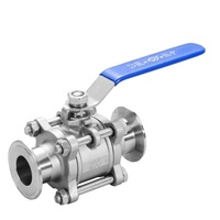 Vannes à boisseau sphérique manuelles OEM DIDLINK en acier inoxydable 316, 3 pièces, raccord femelle, montage direct, 1000 WOG, siège PTFE, ANSI B16.34