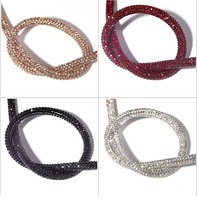 Offre Spéciale vente en gros 6mm chaussures sacs à main bandeau bling diamant chaîne strass bande cristal corde