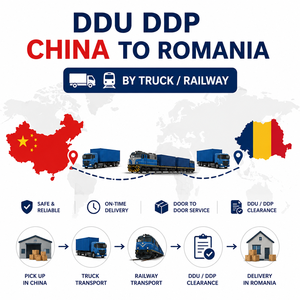 Transporte Ferroviario DDP de China a Rumania, Envío Puerta a Puerta para Ropa de Moda, Zapatos, Bolsos, <span class=keywords><strong>Amazon</strong></span> FBA - Product Image 1