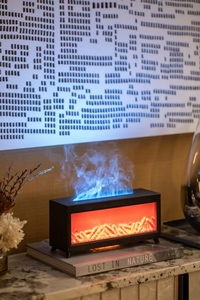 Kualitas tinggi 220ml minyak esensial pelembap udara <span class=keywords><strong>Mini</strong></span> meja 3D dekorasi listrik warna-warni api Vintage perapian penyebar Aroma - Product Image 6