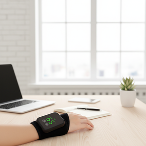 Masseur de poignet chauffant sans fil rechargeable à vibration YIJIAN pour le soulagement des articulations – Vente directe usine - Product Image 1