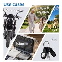 Etiqueta Inteligente Mini GPS, Dispositivo Antipérdida Impermeable, Compatible con PC, GSM/WiFi/LBS, para Llaves, Bolsos, Equipaje, Autos, Bicicletas, Motocicletas, Mascotas