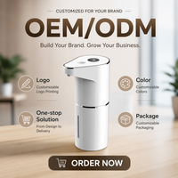 Distributeur de savon mural rechargeable par USB certifié FCC CE, batterie intégrée, mains libres, pour la maison, l'hôtel, lavage des mains