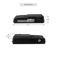 Alarme de voiture bidirectionnelle 12V CC avec écran LCD, démarrage à distance du moteur, bouton poussoir, capteur de choc, distance de contrôle 500-800m
