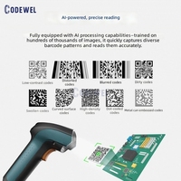 Lecteur de codes QR sans fil industriel BT portable NLS-NVH220B-HD, scanner de codes-barres 1D 2D