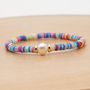 Pulseras de Moda Lancui, Brazalete de Perlas Hecho a Mano, Hipoalergénico, Ligero <span class=keywords><strong>y</strong></span> Expandible, para Regalo de <span class=keywords><strong>Amistad</strong></span> - Product Image 4