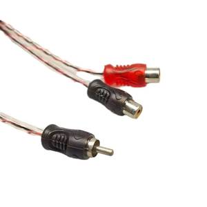 สายสัญญาณเสียง RCA พร้อมปลอกหุ้ม PVC สำหรับเครื่องเล่นดีวีดีและโฮมเธียเตอร์ เหมาะสำหรับเครื่องขยายเสียงในรถยนต์ - Product Image 3