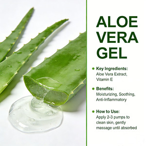 Gel de <span class=keywords><strong>Aloe</strong></span> <span class=keywords><strong>Vera</strong></span> DAQAN de 300 ml, Material Original Coreano para el Cuidado de la Piel, Calmante, Hidratante Natural, para Todo Tipo de Piel - Product Image 2