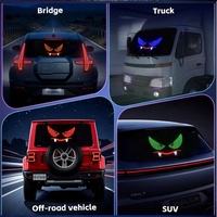 Nouvelles lumières LED pour jantes de voiture Thhowie Dynamic Matrix Panel Devil Eye, fonctionnant sur USB, en aluminium blanc, 12V, clignotantes, pour l'extérieur de la voiture
