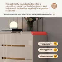 Armoire autoportante Lechao Ju de style italien moderne à 8 tiroirs, écologique, design gain de place pour chambre et salon, luxe