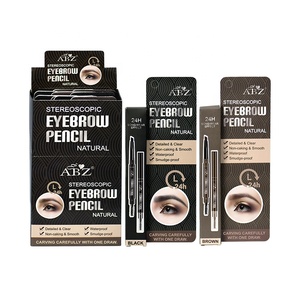 Lápiz de cejas con logotipo personalizado, lápiz de cejas de <span class=keywords><strong>maquillaje</strong></span> 3D resistente al agua de etiqueta privada con pincel - Product Image 6