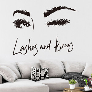 Adesivo Murale <span class=keywords><strong>per</strong></span> Spa Salone di Bellezza Makeup Artist Cosmetici Rossetto Decalcomanie <span class=keywords><strong>per</strong></span> Vetrine Negozi di Trucco Decorazione Artistica <span class=keywords><strong>per</strong></span> Salone di Parrucchieri - Product Image 2