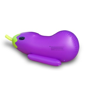 170x55x65cm inflatable eggplant shape purple pool float lounge mat air mattress