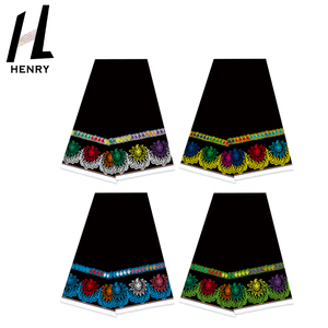Usine fond noir motif régulier <span class=keywords><strong>patchwork</strong></span> couleur jupe dentelle pour les femmes dans une variété de couleurs doux et confort - Product Image 1