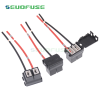 Konektor Lampu Depan Mobil Keramik H7 Berkualitas Tinggi 2 Pin Soket Kabel Harness Otomotif