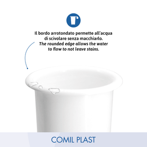 Vase en plastique de style européen COMIL PLAST V816 de grande qualité, doublure pour monument funéraire adulte, remplacement en aluminium, religieux - Product Image 3