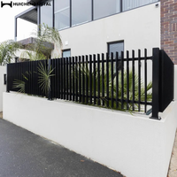Clôture de sécurité moderne en aluminium vertical de haute qualité, imperméable et antirouille pour l'extérieur en Australie