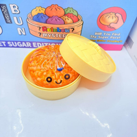 Jouet anti-stress populaire luminescent en forme de boulette, jouet à presser en forme de boulette, jouet à presser en forme de boulette à l'expression, jouet à presser en forme de boulette vapeur, très amusant