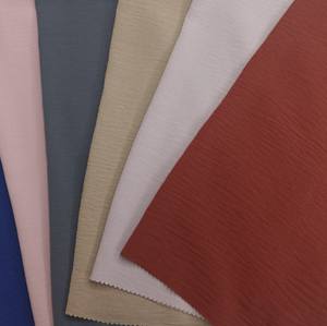 180D CEY <span class=keywords><strong>Crepe</strong></span> AirFlow Tela de Crepé Tejida Crinkle Spandex <span class=keywords><strong>Crepe</strong></span> Teñido Kain CEY Tela de Flujo de Aire - Product Image 3