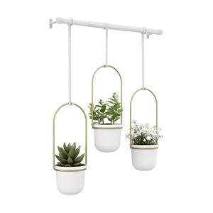 Jardinières suspendues <span class=keywords><strong>pour</strong></span> plantes d'intérieur, crochets, cordes, <span class=keywords><strong>support</strong></span> <span class=keywords><strong>mural</strong></span>/plafond en métal minimaliste et durable <span class=keywords><strong>pour</strong></span> la maison - Product Image 6