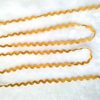 WW001 Vente en gros usine – Dentelle ondulée en coton de 5 mm, forme zigzag, pour accessoires vestimentaires