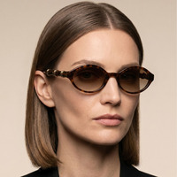 Lunettes de soleil ovales de luxe 2026 pour femmes et hommes, monture unique en bambou, lunettes de soleil tendance