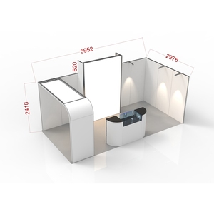 Exhibidores Modernos para Ferias Comerciales con Calzado y Equipamiento Verde para Ferias Comerciales - Product Image 2