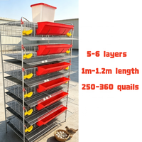 Cage à cailles haute densité de type H, 160 oiseaux par ensemble, matériel d'élevage avicole fiable