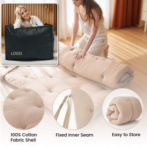 Materasso Tatami Giapponese Pieghevole 100% Cotone 60x80 Pollici, Trapuntato con Memoria per Casa e Campeggio - Product Image 3