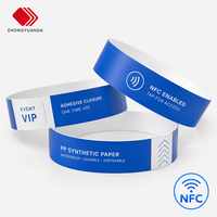 Bracelet jetable en papier Tyvek DuPont imprimé NFC RFID pour événements OEM, code I, EV1, pas cher, pour fêtes VIP, clubs, marathons, entraînements sportifs, concerts