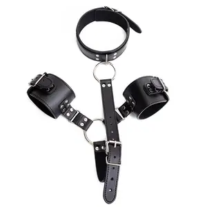 Adult Bondage Gear Sex Toys Connection Strap with Leather Neck Binding Props sex toys for woman