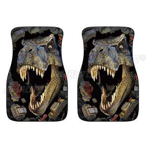 Tapis de sol de voiture universels 3D à imprimé animalier, ensemble de tapis avant et arrière, accessoires intérieurs pour fourgonnette et voiture - Product Image 3