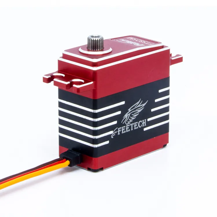 Feetech FT5825M 7.4V 25KG PWM Digital 180-Grad Metall-Schale Stahlgetriebe-Kernmotor Servo für Rc Boot Ausbildungsroboter