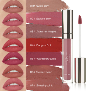 GR New Type 7 Colors Liquid <strong>Lipstick</strong> Long Lasting <strong>Organic</strong> High Quality High Pigment Wholesale Bulk Lipgloss Vendor Gloss - Product Image 4
