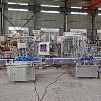 Ligne de Production Complète pour Mise en Bouteille d'Alcools, Spiritueux et Boissons / Machine de Remplissage et de Bouchage pour Bouteilles en Verre de Vodka, Whisky, Vin
