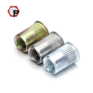 Tuerca de inserción de cabeza avellanada pequeña de acero inoxidable, M3, M4, M5, M6, M8, M10, M12, tuerca de remache moleteada - Product Image 1