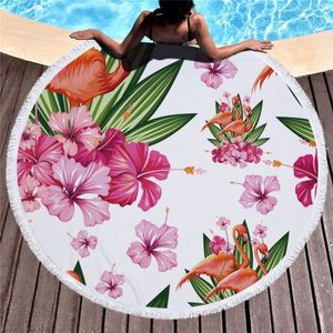 Indien en gros ombre mandala tapisserie <span class=keywords><strong>rondie</strong></span> serviette 100% coton rond serviettes de plage avec franges de glands - Product Image 1