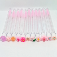Vente en gros de baguette de cils, brosse de mascara en plastique, brosse d'extension de cils, tubes de brosse nettoyante