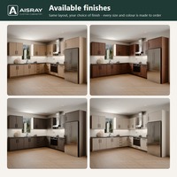 Armoire de cuisine Shaker avec portes en bois massif, aménagement en L, rangement par tiroirs, fournitures pour projets domestiques et boîtes d'armoires en MDF