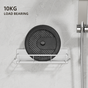 Estante de Almacenamiento Multiusos Moderno de Acero Inoxidable Magnético de Una Sola Capa, Montado en la Pared, Resistente, con Capacidad de Carga de 10 kg para Baño - Product Image 5