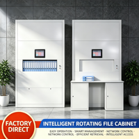 Armoire de classement rotative intégrée intelligente avec sélection de niveaux entièrement automatique, levage et positionnement, pour stockage d'archives, résistante à la rouille