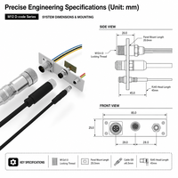 Adaptor Kabel M12 ke RJ45 EtherCAT M12 4-Pin D Code CAT5E Shielded SFTP Kabel Jaringan Industri untuk Sistem PLC