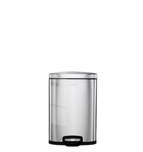 Brushed Foot Pedal Trash Bin Stainless Steel Rectangular Stylish Hospitality 6L in Gray Color Pedal Bin