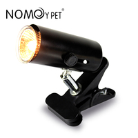 Support de lampe de reptile en métal noir blanc Offre Spéciale avec interrupteur marche/arrêt