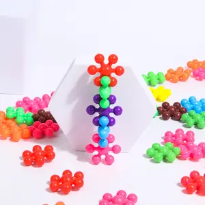 Kinderen Bouw Speelgoed Kind Diy 3d Puzzels Baby Vroege Educatie Cognitieve Speelgoed Antistress Sneeuwvlok Bouwstenen