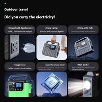 Sistema de Energía Solar Portátil Mini de 200W y 12Ah, Estación de Energía de 155Wh para Carga Móvil, Iluminación LED y Portátiles