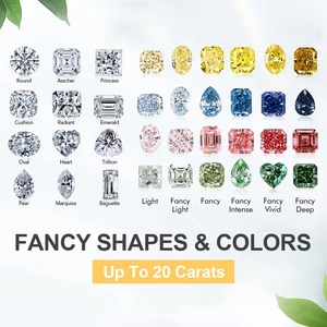 เครื่องประดับเมสซี่ ใบรับรอง IGI GIA ขายส่ง เพชรหลวม 0.5 กะรัต 1 กะรัต 1.5 กะรัต 2 กะรัต DEF เพชรสร้างในห้องปฏิบัติการ HPHT CVD เพชรเพาะเลี้ยงในห้องปฏิบัติการ - Product Image 4