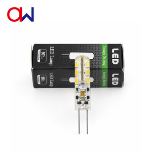 Crystal Chandelier G4 LED Bulb 1W AC/DC <b>12V</b> Silicone Corn Bulb Bi-Pin 360° Sanan Chips Hotel Indoor <b>Lighting</b> CE RoHS - Product Image 2